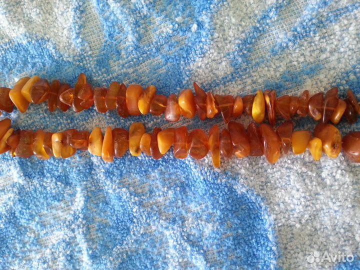 Бусы янтарные