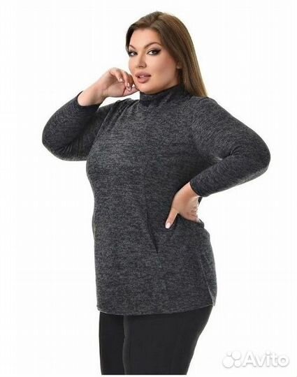 Большие размеры Уютный джемпер свитер р.64-68