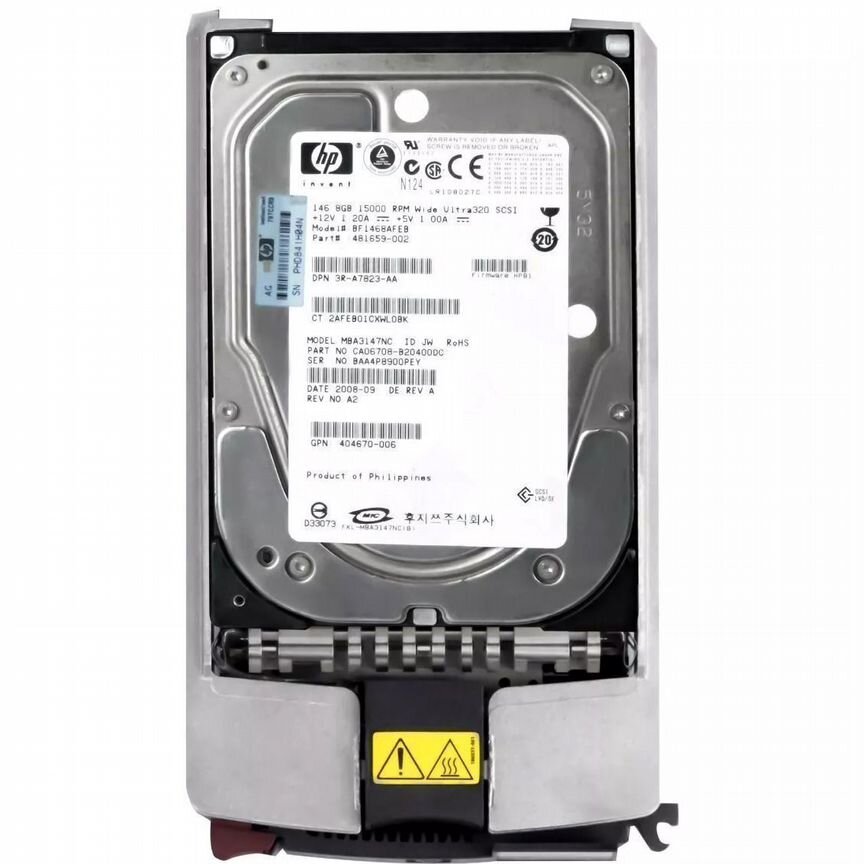 [481659-002] Жесткий Диск Hp Bf1468afeb 146,8gb U320scsi 3.5" 481659-002