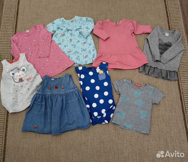 Вещи пакетом для девочки 74 - 86