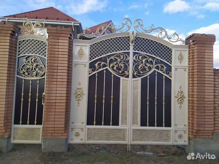Ворота кованые под ключ