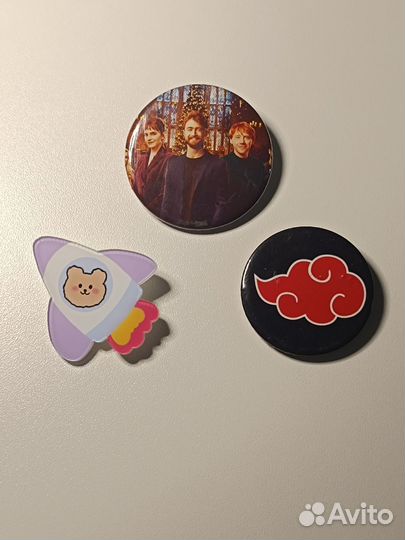 Значки Гарри Поттер и Аниме