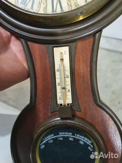 Часы СССР с барометром