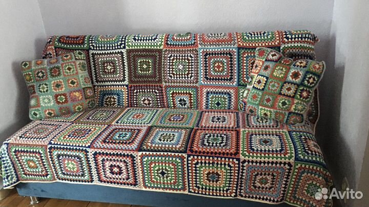 Плед вязаный