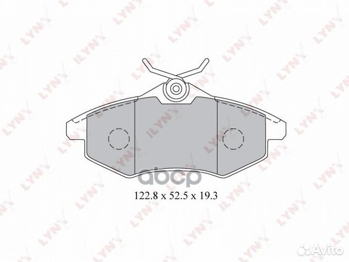 Колодки тормозные дисковые перед BD2204 LYN