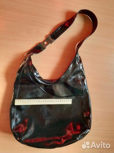 Сумка натуральная лаковая кожа