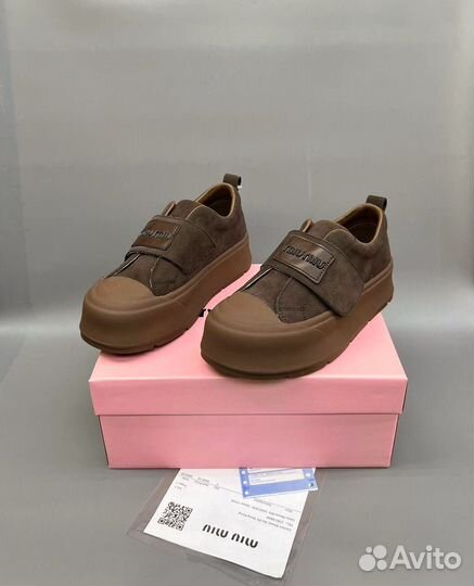 Кеды Miu Miu на липучке