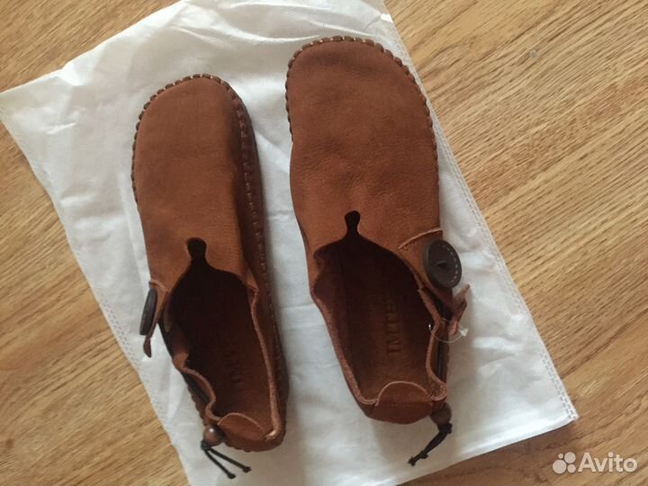 Слипоны новые, натур. замша (38-24,7)