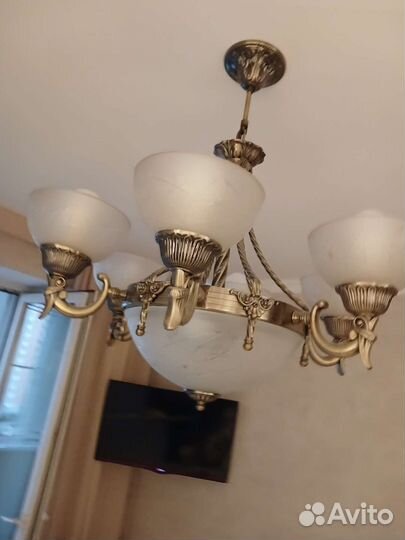 Классическая люстра.Античная бронза