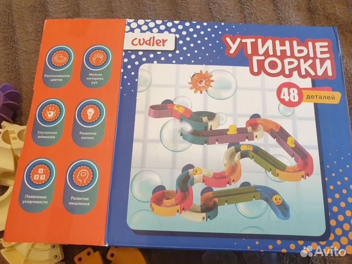 Игрушка для ванной. Утиные горки