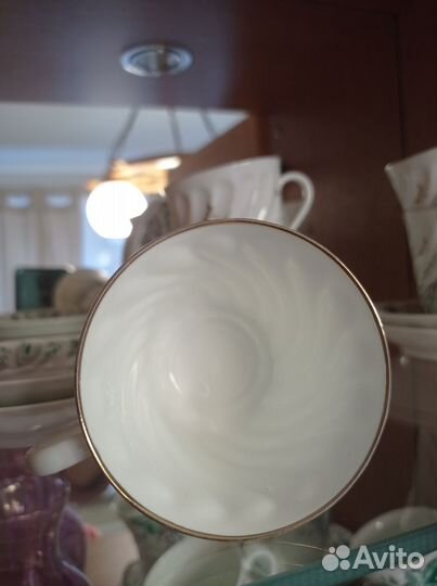 Сервиз/Кофейные/чайные пары СССР. Кост. фарфор лфз