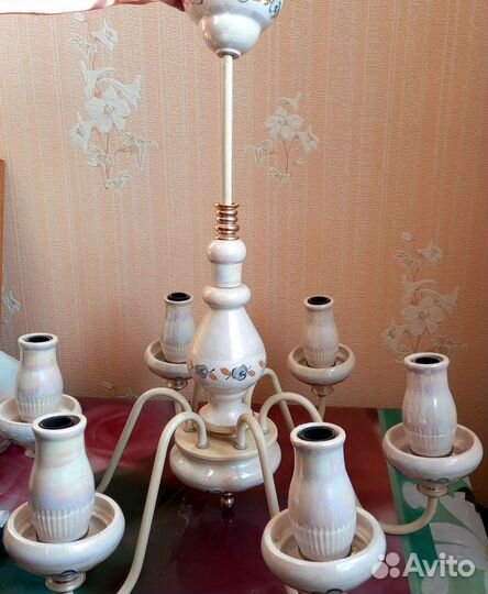 Люстра фарфоровая