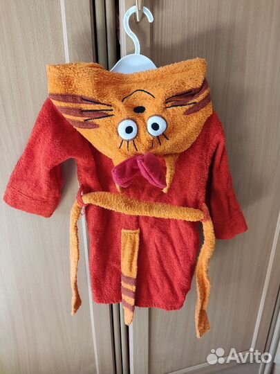 Махровый халат Три кота 92-98