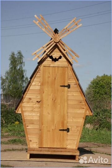 Дачный туалет с кошкой YFT