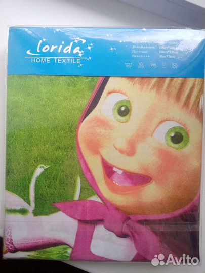 Детское постельное белье Маша и Медведь 1,5 сп