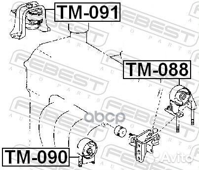 Подушка двигателя правая (toyota yaris NCP1#/NL