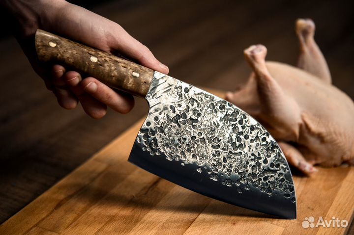 Сербский шеф нож ручной работы кованый