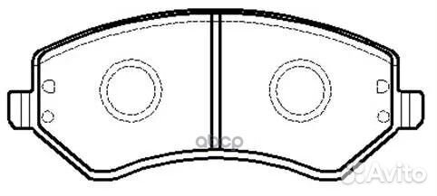 Колодки тормозные chrysler gran voyager -03 пер