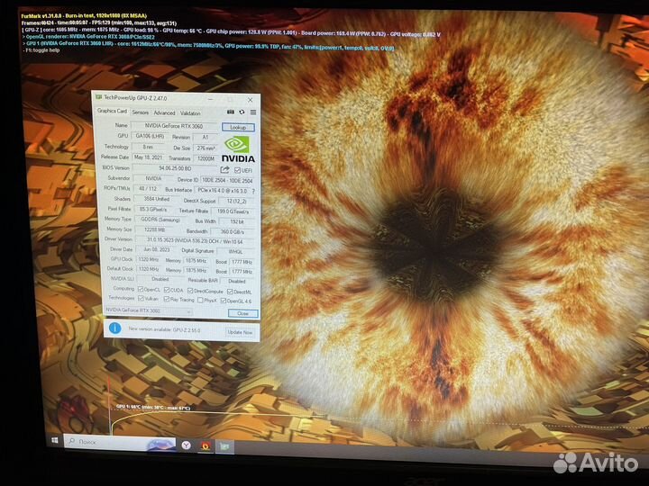 Видеокарта RTX 3060 Palit Dual 12GB