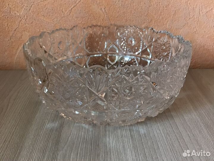 Ваза для фруктов хрусталь
