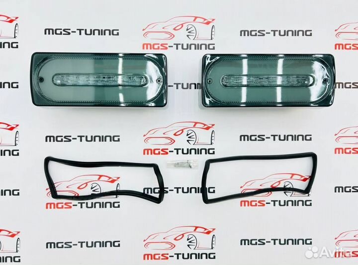 Задние фонари Mercedes G-class w463 диодные серые