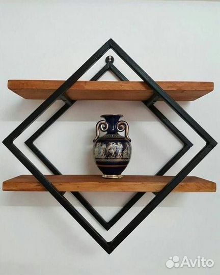 Полка навесная в стиле лофт