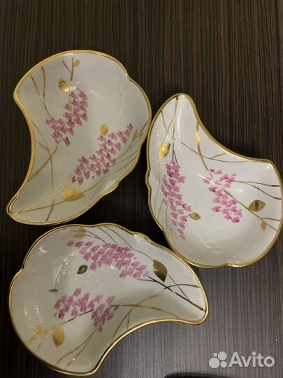 Менажница «Розовая ветка« СССР Дулево