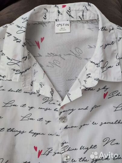 Блузка белая для девочек 146