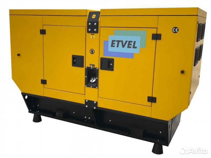 Дизельный генератор etvel ED-120B в кожухе с авр