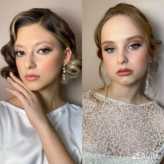 Макияж, причёски, локоны, косы из канекалона