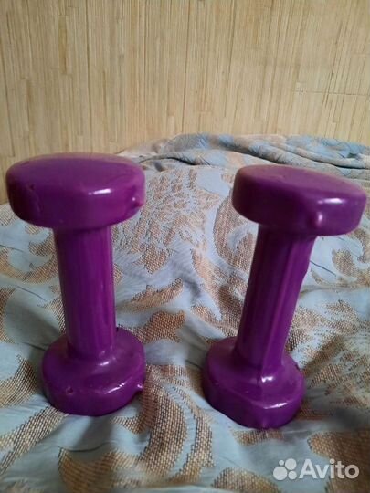 Гантели бу 1.3 кг спорт фитнес