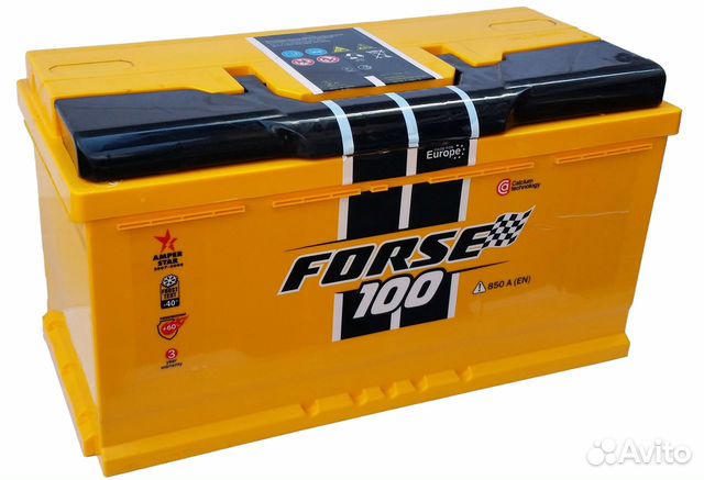 Акб 100Ач Forse Обратная полярность. Для Газона