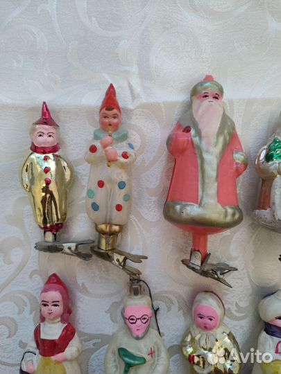 Елочные игрушки СССР на прищепке