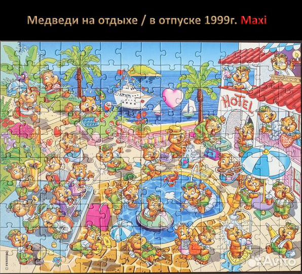 Медведи на пляже / отдыхе в отпуске 1999 г. Макси
