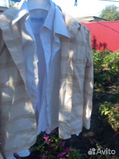 Рубашки школьные 140