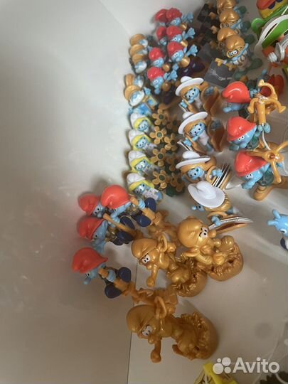 Игрушки kinder smurfs