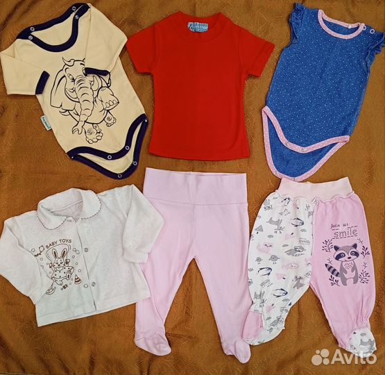 Вещи пакетом на девочку 62-68