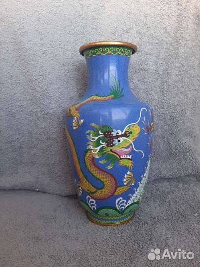 Ваза Клуазоне Старый Китай