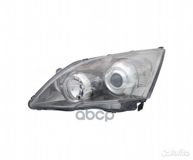 Фара электрорегулировка+моторчик черный отражат