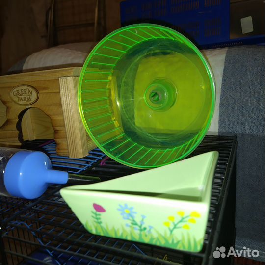 Домик, колесо, переноска для хомяка