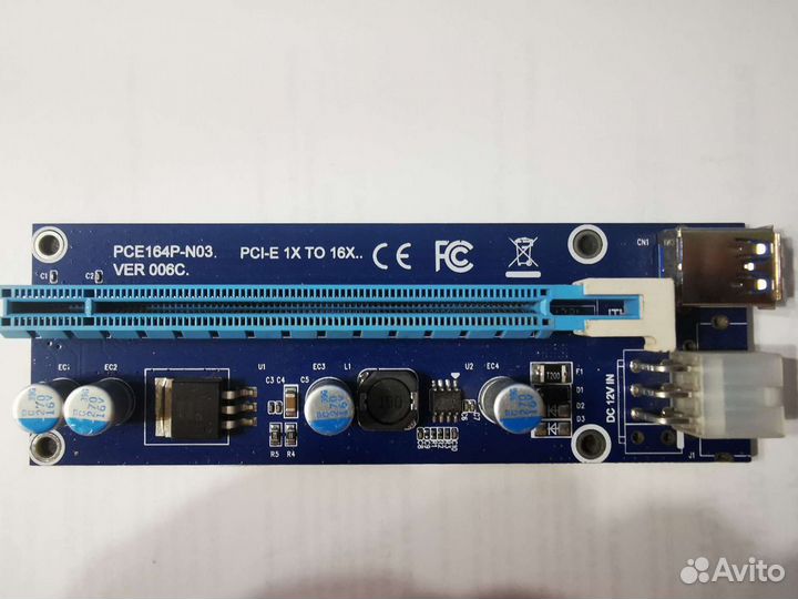 Райзеры riser pci e x1 x16