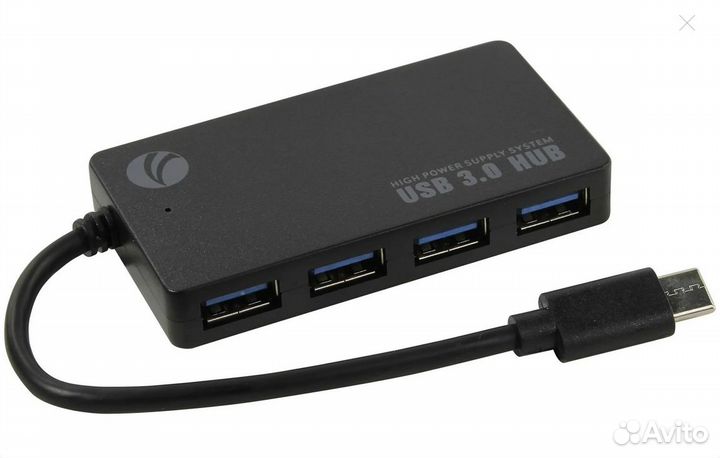 Хаб-адаптер USB3.1 Type-CM - 4*USB3.0