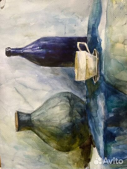 Нарюрморт акварелью