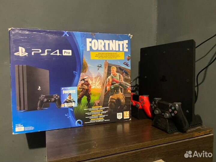 Sony playstation 4 pro 1tb 2 геймпада