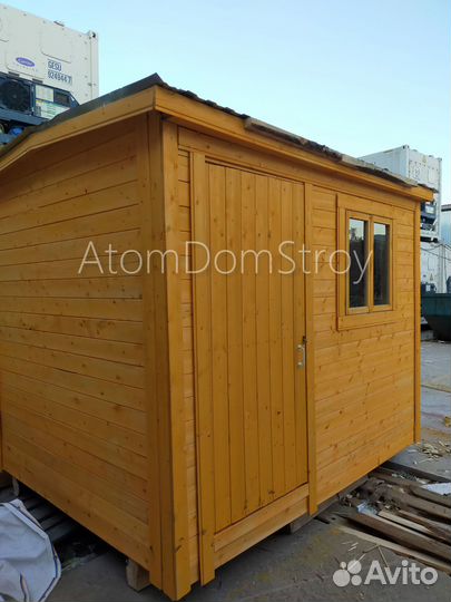 Бытовка деревянная утепленная с электрикой
