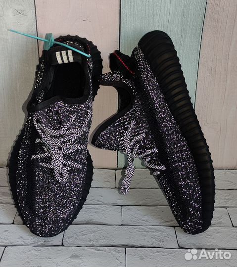 Кроссовки летние рефлективные yeezy boost V2 350