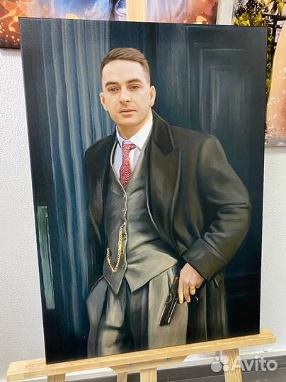 Печать фото на холсте, портрет на холсте