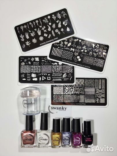 Стемпинг, пластины, дизайн для ногтей