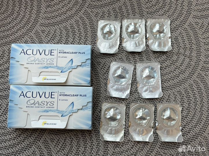 Линзы контактные Acuvue Oasys -5,75 и -5,50 / 5