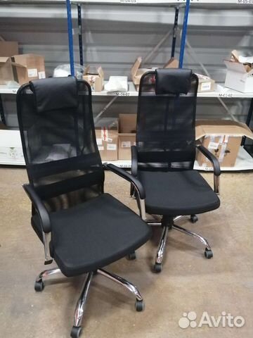 Компьютерное кресло сетка хром
